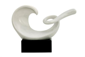 16" Abstract Ceramic Sculpture - Home Decor
