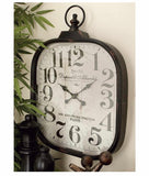 Metal Glass Wall Clock