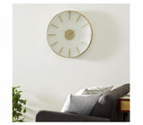Large Round Gold Stainless Steel Modern Wall Clock