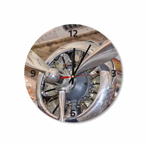 Airplane Motor Round/Square Acrylic Wall Clock