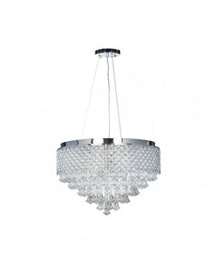 Cinderella  Crystal Round  Chandelier // 12 LIGHT