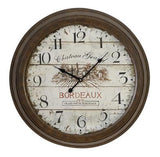 French Inspired Vintage Round Wall Clock