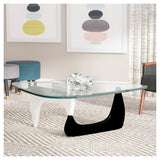 Triangle White and Black Coffee Table