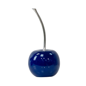 Blue Cherry with Aluminum Polished Stem - Home Decor