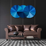 Acrylic Art -  Blue Geometric Wall Art Decor