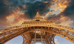 Tempered Glass Art -Eiffel Tower Wall Art Decor