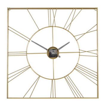Gold Metal Glam Abstract Wall Clock - 24