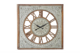 Brown Metal Farmhouse Vintage Wall Clock - 36" x 2" x 36"