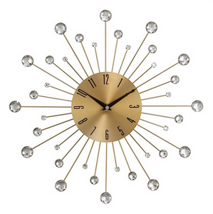 Copy of Gold Metal Glam Wall Clock - 15" x 1" x 15"