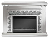 Rectangular Glamorous Fireplace Mirror
