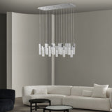 Sparkling Night Chandelier - Lighting Pendant - 15 Crystal Block