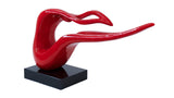 Red Abstract Tabletop Sculpture - Home Decor