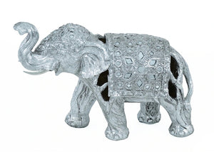 13" Silver Elephant - Home Decor