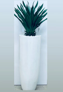 58" Artificial Agave Plant in White Planter - Floral & Greenery