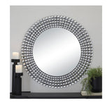 Starburst Wall Mirror With Crystal Embellishment - 36" X 1" X 36"