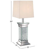 Silver Glass Glam Table Lamp 30 x 13 x 13 - 13 X 30