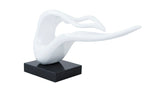 White Abstract Tabletop Sculpture - Home Decor