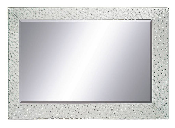 Modern Rectangular Glass-Framed Wall Mirror  - 31