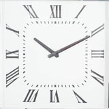 Silver Glam Wood Wall Clock, 20" x 20"