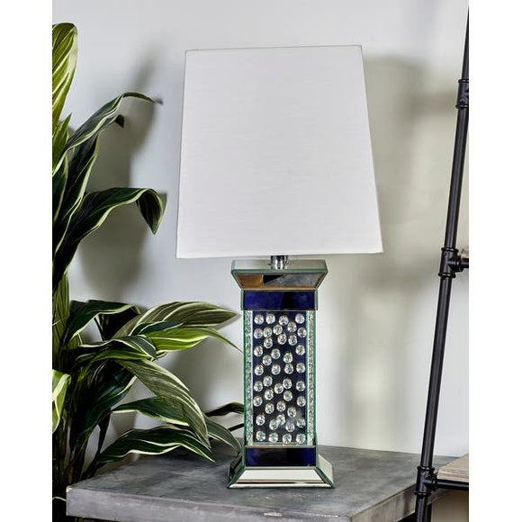 Silver Glass Glam Table Lamp 30 x 13 x 13 - 13 X 30