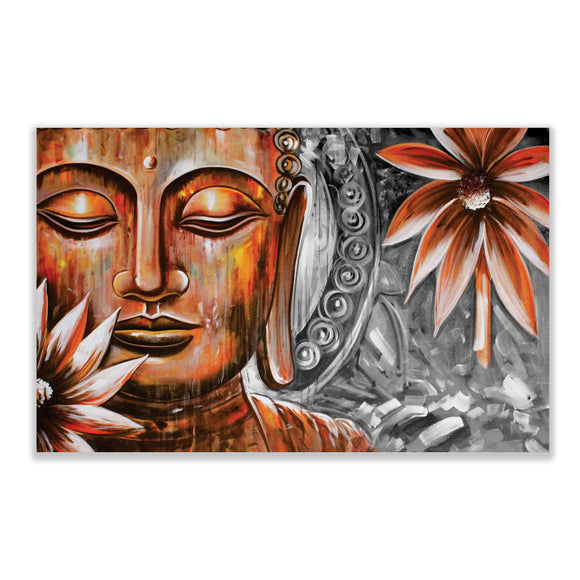 Shop Tempered Glass Art - Spiritual Lord Buddha Wall Art Decor ...